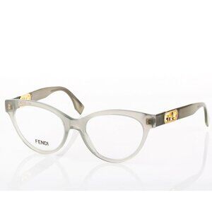 NEW FENDI EYEGLASSES GRAY WOMEN EYEWEAR FENDI FE50066I 095